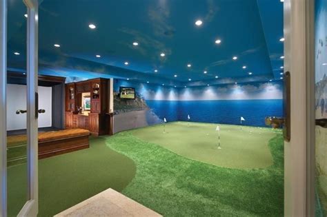Indoor Golf Practice Home Dream House Golf Man Cave
