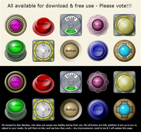 10 Cool Buttons For Download In Expression Blend And Silverlight