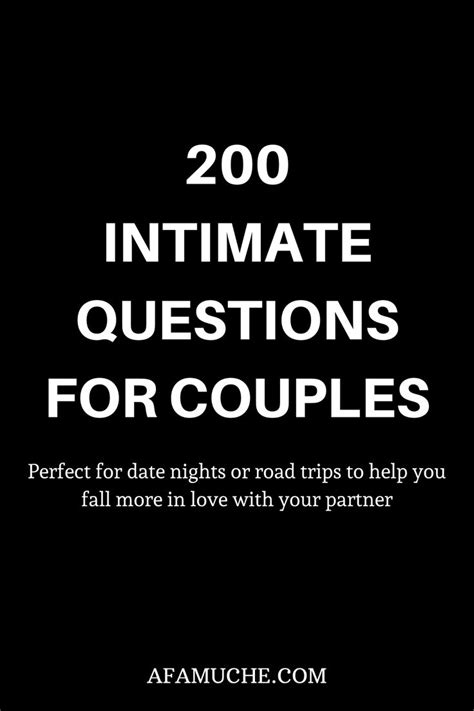 Poetic Relationship Questions To Strengthen Your Bond Intimate Questions Intimate Questions