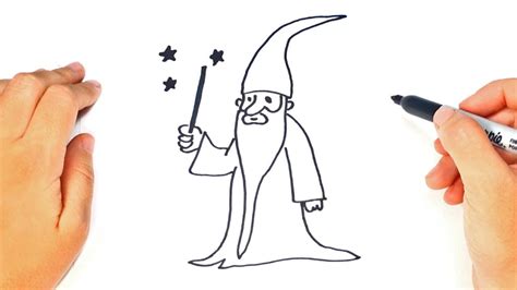 How To Draw A Wizard Step By Step Wizard Drawing Lesson Youtube