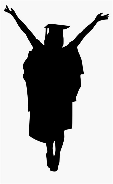 Free Png Graduation Silhouette Png Female Graduate Silhouette Png