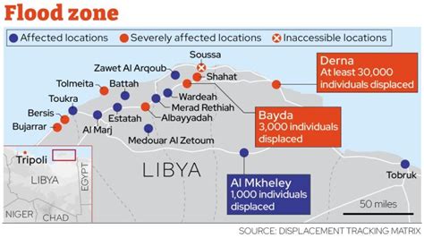 How Many People Have Died In Libya Floods Map Of Derna Flooding