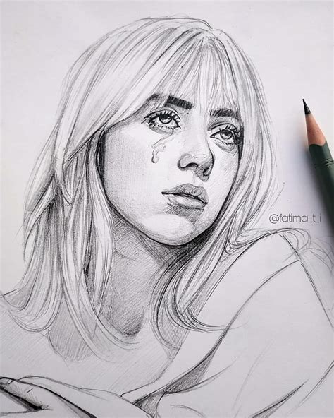 Pencil Sketch Portrait Girl Drawing Sketches Art Drawings Sketches