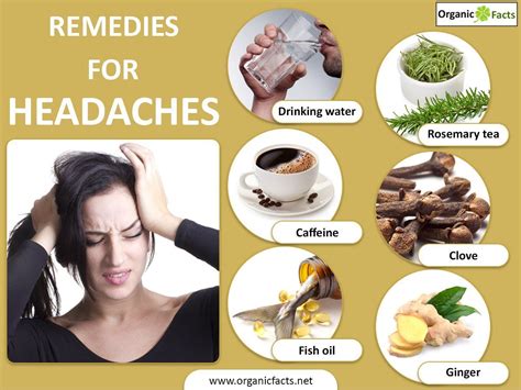 Home Remedies For Headaches Include Water Caffeine Fish Oil Rosemary