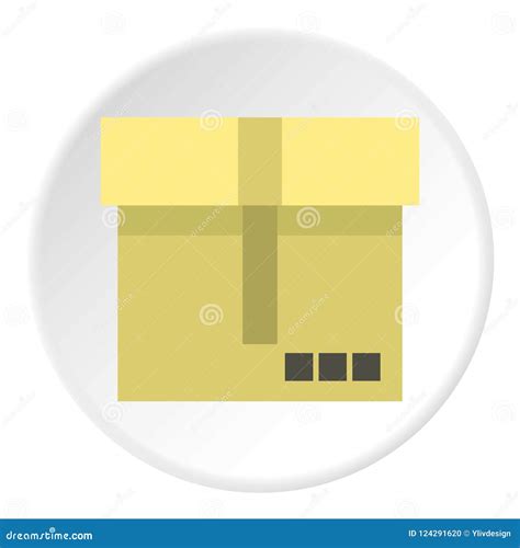 cardboard box icon flat style stock illustration illustration of flat order 124291620