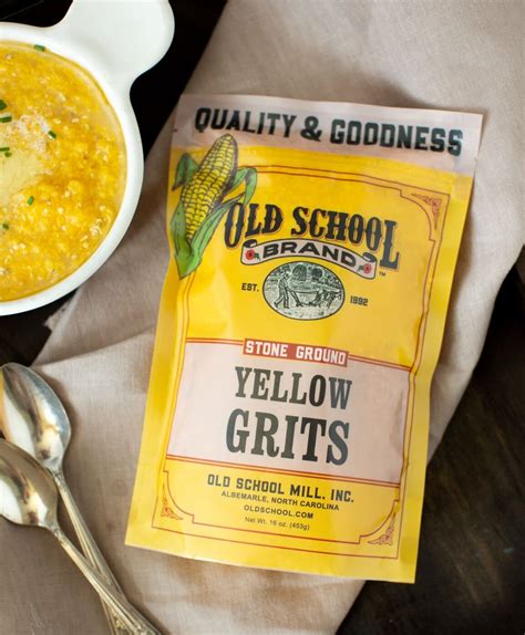 I think it was bob's red mill brand and my grocery store had it once, but then i couldn't find it for a while. Stone Ground, Yellow Grits, 1lbs. - Old School Mill, Inc.