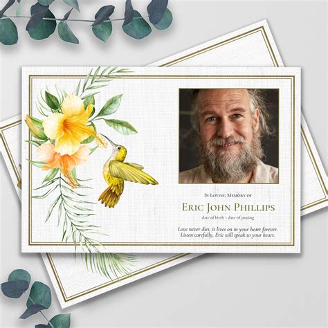 Funeral Thank You Card Template Funeral Cards Funeral Etsy