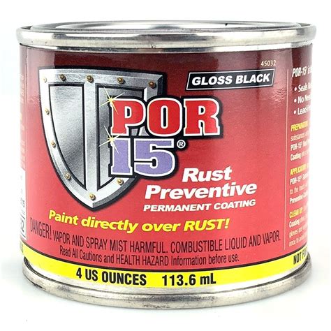 Por 15 Gloss Black Rust Preventive Paint · The Car Devices