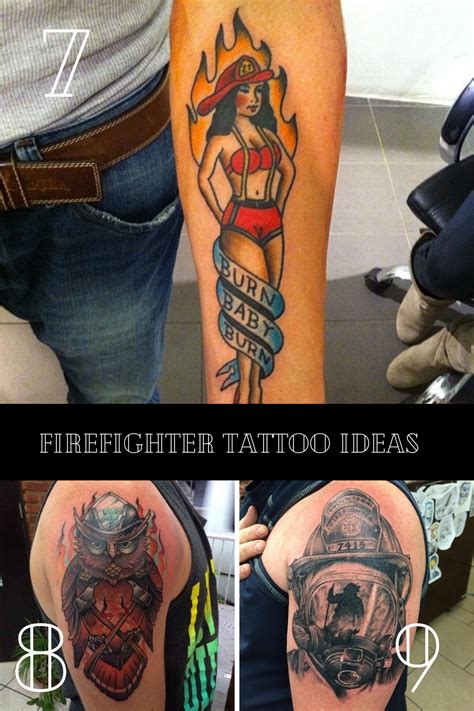 Burning Hot Firefighter Tattoos Tattoo Glee