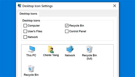 Показване на иконите на работния плот в Windows 10