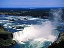 World Visits: Welcome To Niagara Falls Colorful View In Ontario - Canada