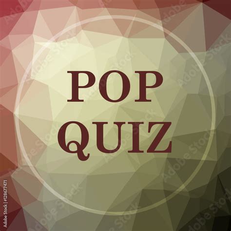 Pop Quiz Icon Stock Illustration Adobe Stock