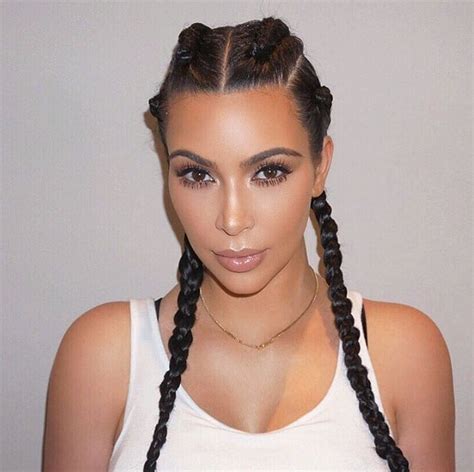 How To Nail Kim Kardashians Braids Straight From Her Stylist Instyle