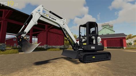 Bobcat E55 And Shovels Pack V 10 Fs19 Mods Farming Simulator 19 Mods