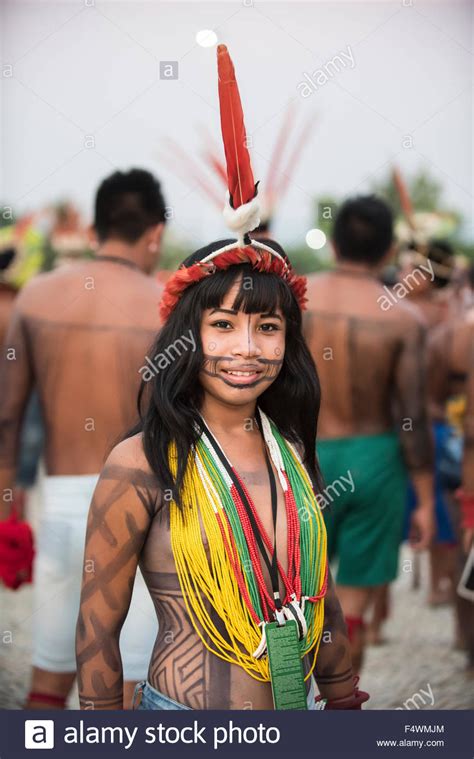 Download This Stock Image Palmas Brazil Nd Oct A Brazilian Indigenous Woman With A