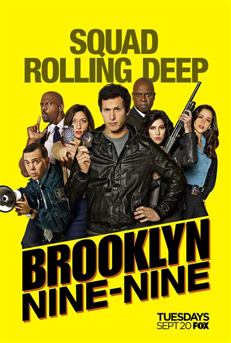 Brooklyn Nine Nine Season 4 Poster Boasts A Squad Thats Rollingdeep