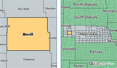 Morrill County Ne Wall Map Color Cast Style By Market