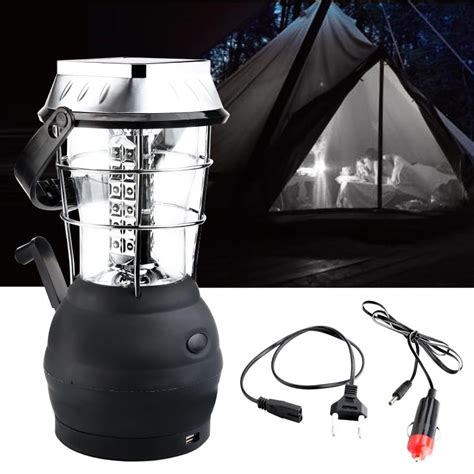 Solar Powered Rechargeable Led Camping Lantern Light Outdoor Hanging