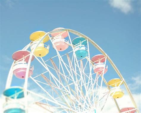 Ferris Wheel Carnival Photo Midway County Fair Blue By
