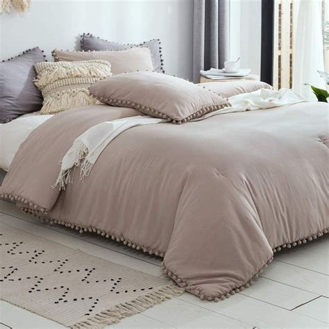 Sexytown Pom Comforter Set Queen Sizeultra Soft Warm Bed Comforter