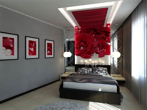 Red Bedroom Walls Decorating Ideas