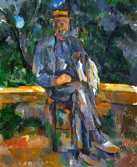 Paul Cezanne Seated Man 1905 1906 Painting Seated Man 1905 1906 Print