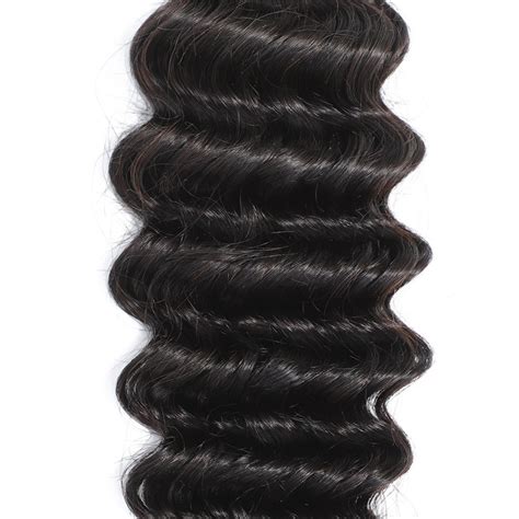 12a 100 unprocessed raw brazilian virgin hair deep wave bundle 1b black rose hair collection
