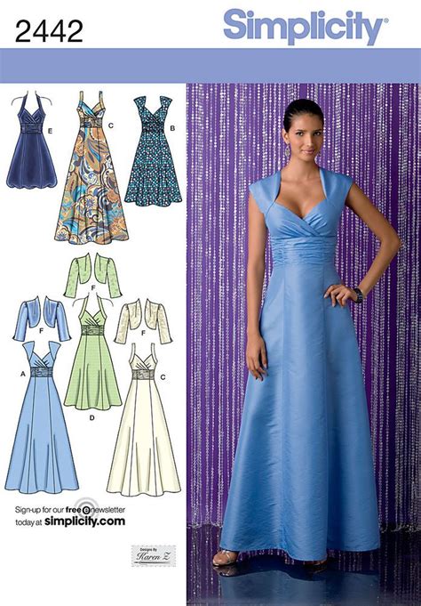 Special Occasion Dress Sewing Patterns Patterned Bridesmaid Dresses