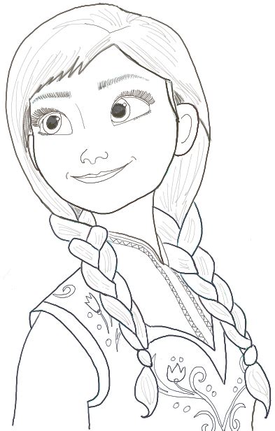 How To Draw Princess Anna Dancing Frozen Step By Step
