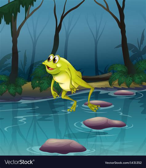 frog jumping into pond