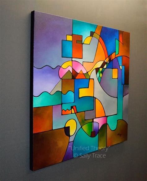 Unified Theory Original Abstract Geometric Painting For Sale By Sally