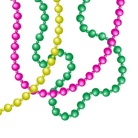 Mardi Gras Beads Vector Art Png Multi Color Mardi Gras Beads Beads