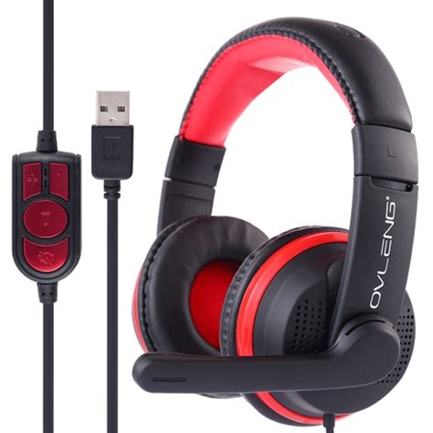 Buy Ovleng Wired Headphones Usb Gaming Headset With Mic Stereo Hifi