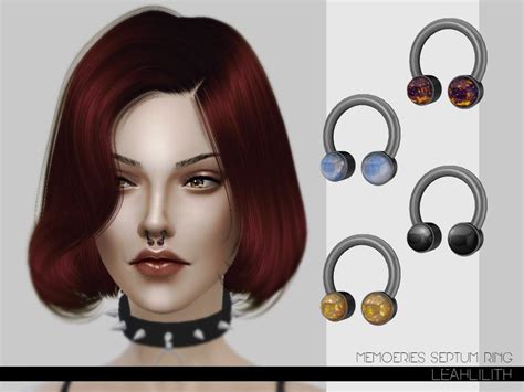 Memories Septum Ring Found In Tsr Category Sims 4 Female Earrings