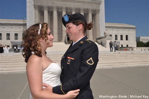 Same Sex Couples Marry Outside Supreme Court