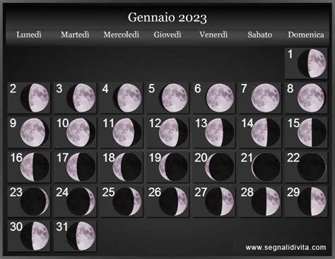 Calendario Lunare 2023 Fasi Lunari Tivm 2022 Vrogue
