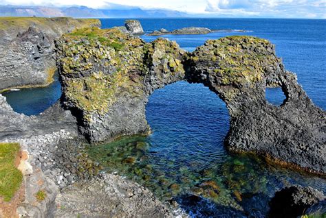 Gatklettur Arch Rock At Arnarstapi On Snæfellsnes Peninsula Iceland