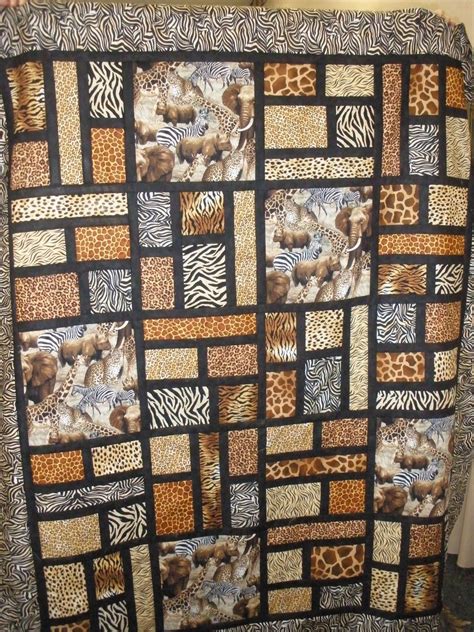 Sandys In Stitches Wildlife Quilts Animal Print Quilt Animal Quilts