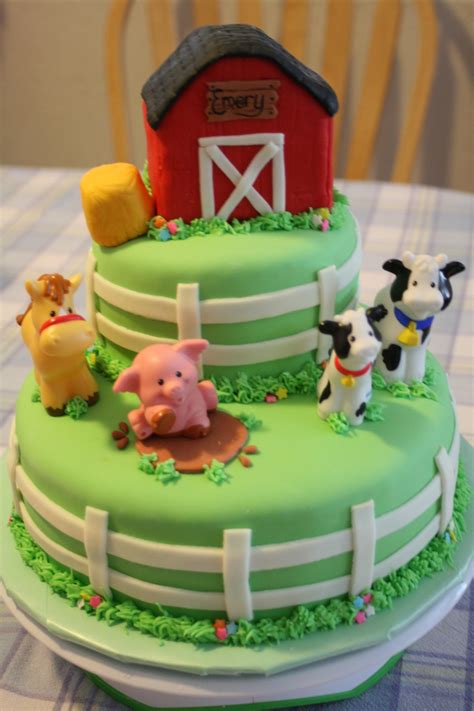 Farm Animal Birthday Sheet Cake Design261
