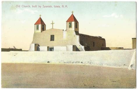 Pueblo Of Isleta New Mexico Nm Bernalillo County Old Spanish Church C