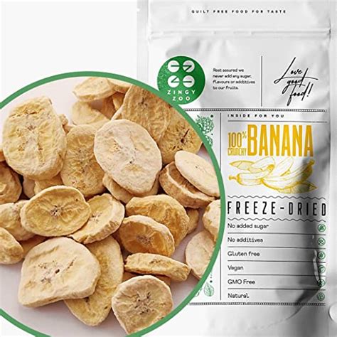 Freeze Dried Banana Chips No Sugar Added Natural Freeze Dried Fruit Unsweetened Gluten Free