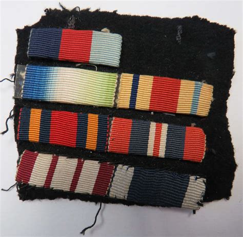 Ww2 Royal Navy Uniform Medal Ribbons In Uniforms