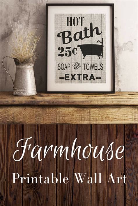 Farmhouse Bathroom Signs