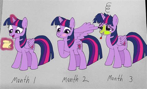 Twilight Sparkles Pregnancy Month 1 3 By Mj455 On Deviantart