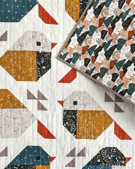 Sparrows Quilt By Pen Paper Quilt Patterns Bird Quilt Blocks Bird