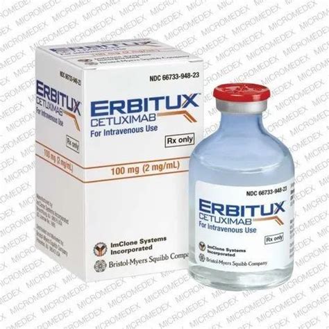 Cetuximab 100mg Erbitux 100mg Infusion Merck Ltd 50 Ml In 1 Bottle