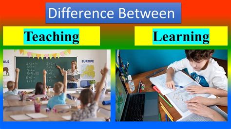 Difference Between Teaching And Learning Youtube