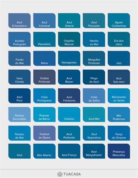 24 Shades Of Blue Color Palette Artofit