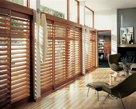 Decoration Wooden Shutters Half Wall Room Dividers 15251 With Brown