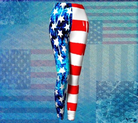 womens american flag leggings red white and blue stars and etsy american flag leggings